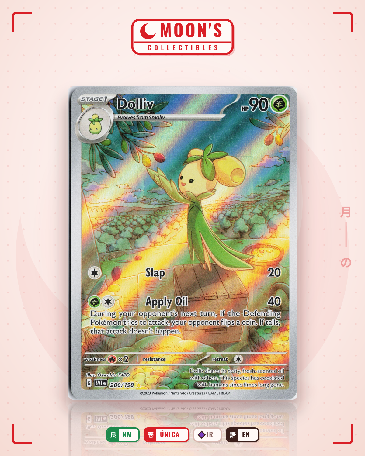 Carta Pokémon Dolliv · Scarlet & Violet #200/198 (NM) — pieza única en Moon's Collectibles México