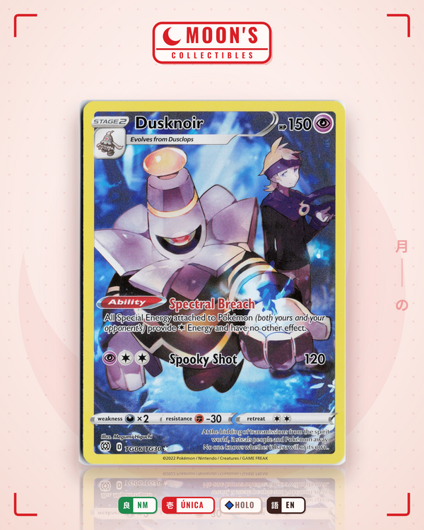 Carta Pokémon Dusknoir · Brilliant Stars Trainer Gallery #TG06/TG30 (NM) — pieza única en Moon's Collectibles México