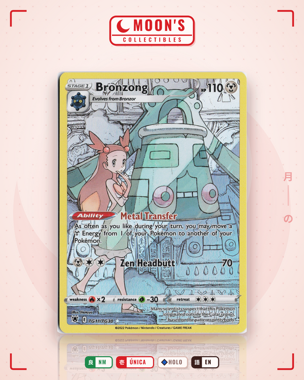 Carta Pokémon Bronzong · Astral Radiance Trainer Gallery #TG11/TG30 (NM) — pieza única en Moon's Collectibles México
