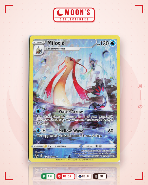 Carta Pokémon Milotic · Silver Tempest Trainer Gallery #TG02/TG30 (NM) — pieza única en Moon's Collectibles México
