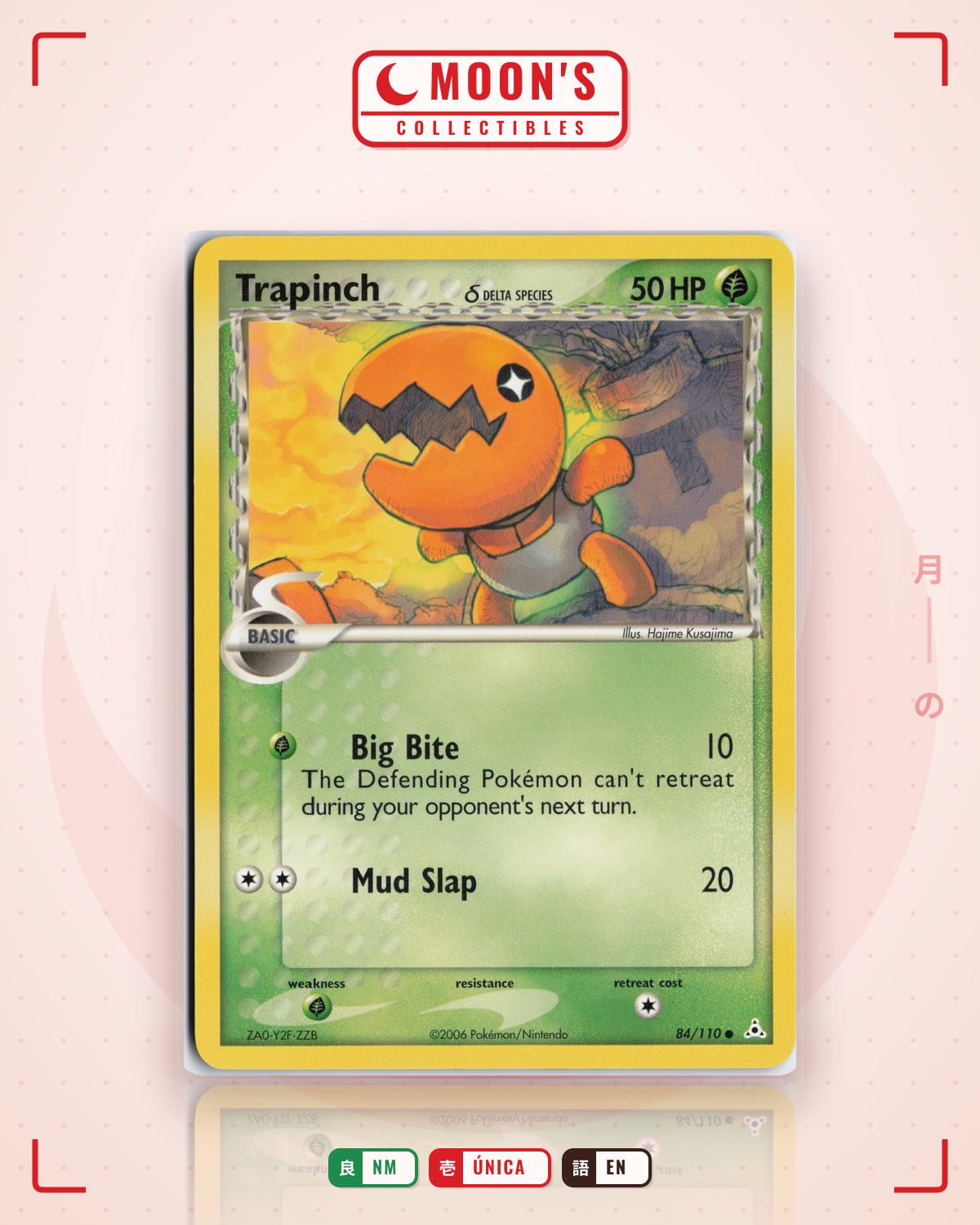 Carta Pokémon Trapinch δ · Holon Phantoms #84/110 (NM) — pieza única en Moon's Collectibles México