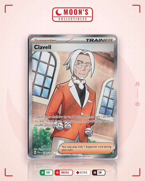 Carta Pokémon Clavell · Paldea Evolved #249/193 (NM) — pieza única en Moon's Collectibles México