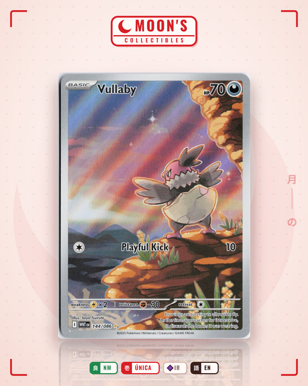 Carta Pokémon Vullaby · White Flare #144/086 (NM) — pieza única en Moon's Collectibles México