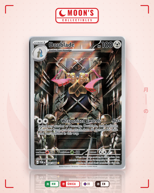 Carta Pokémon Doublade · Perfect Order #098/088 (NM) — pieza única en Moon's Collectibles México