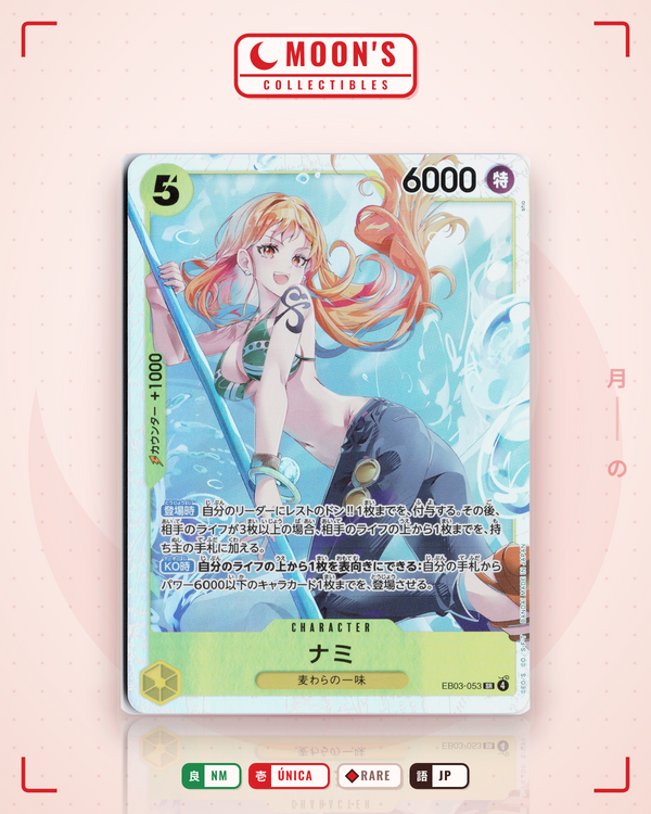 Carta Pokémon Nami · Heroines Edition #EB03-053 (NM) — pieza única en Moon's Collectibles México