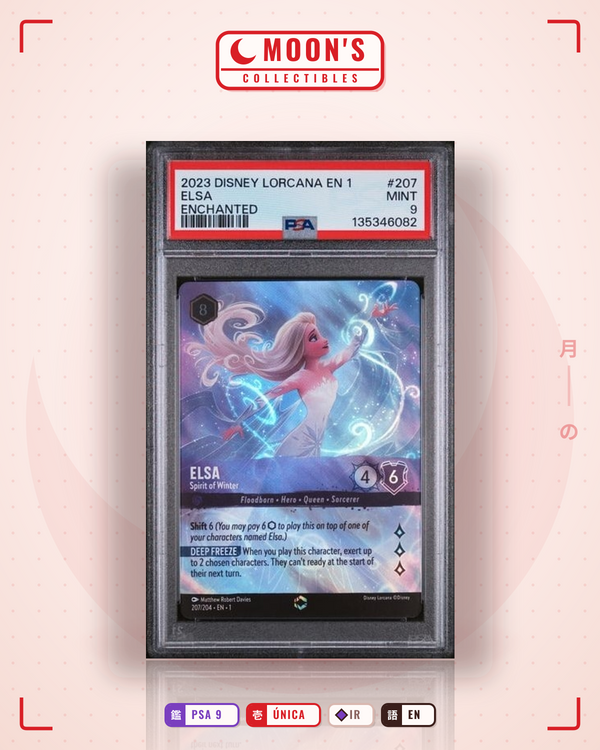 Carta Pokémon Elsa · The First Chapter #207/204 (PSA 9) — pieza única en Moon's Collectibles México