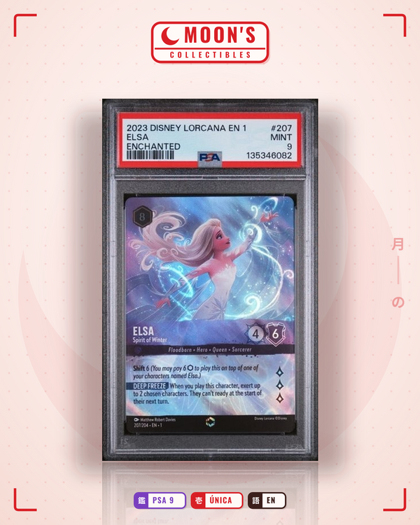 Carta Pokémon Elsa · The First Chapter #207/204 (PSA 9) — pieza única en Moon's Collectibles México