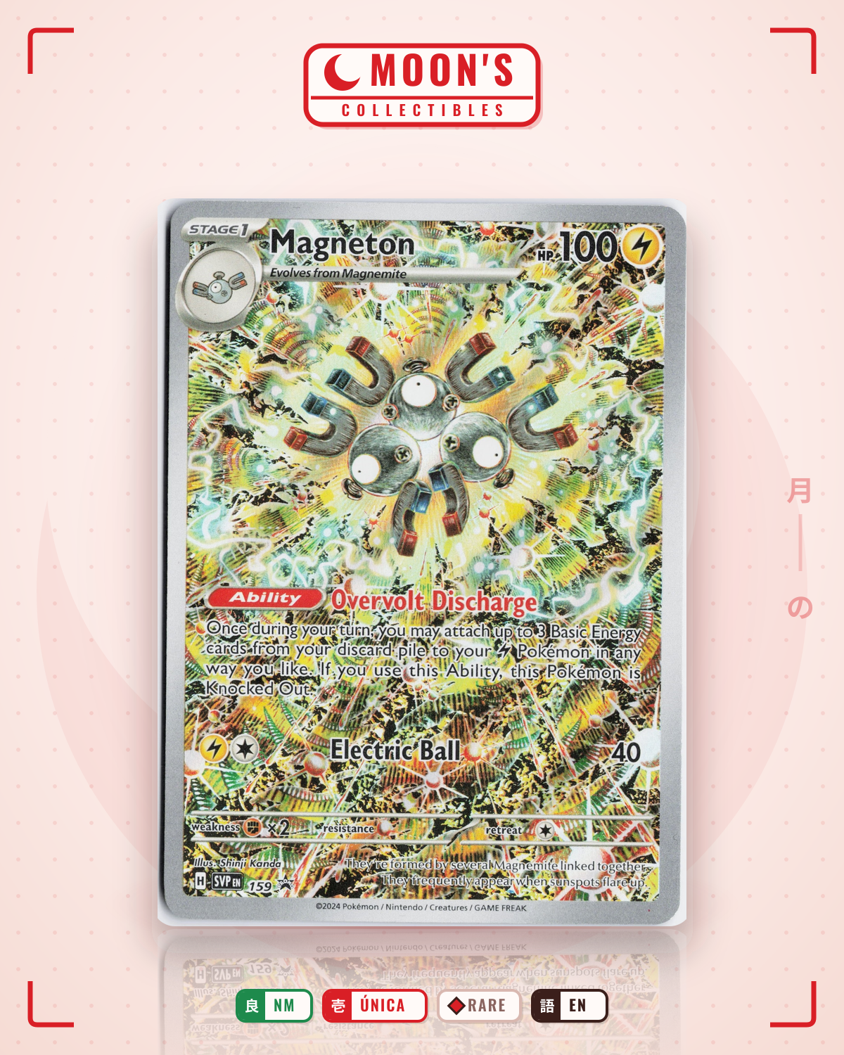 Carta Pokémon Magneton · Scarlet & Violet Black Star Promos #159 (NM) — pieza única en Moon's Collectibles México
