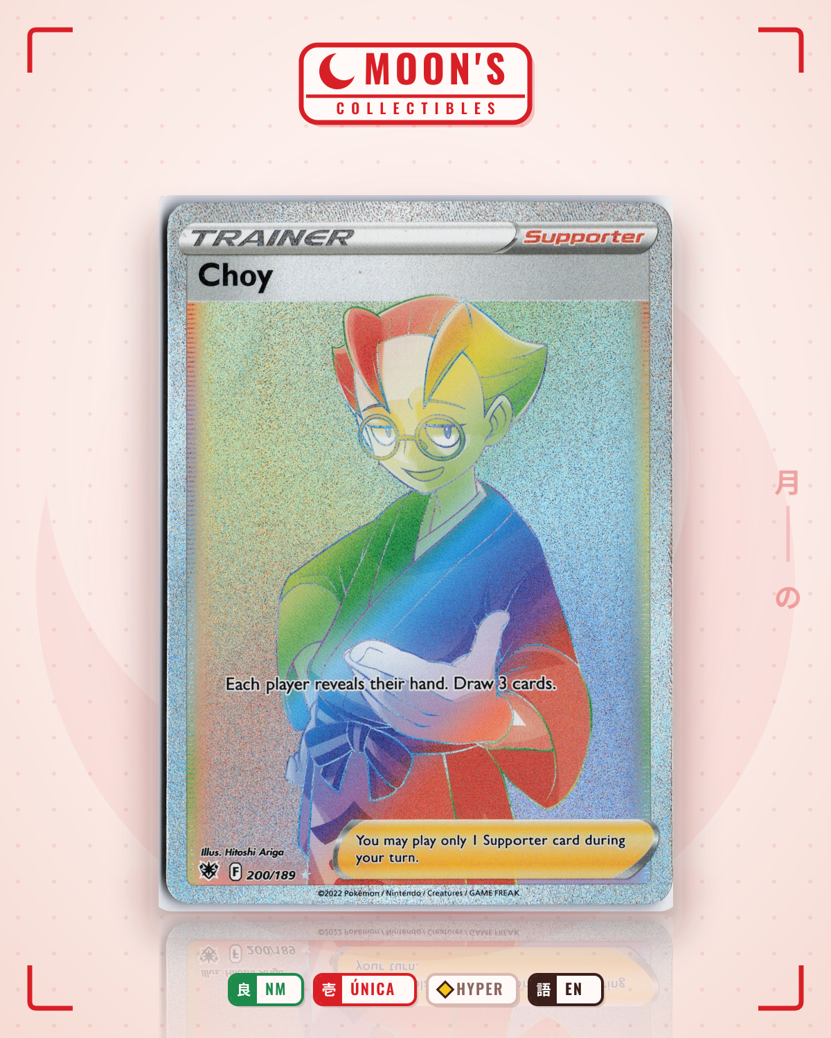 Carta Pokémon Choy · Astral Radiance #200/189 (NM) — pieza única en Moon's Collectibles México
