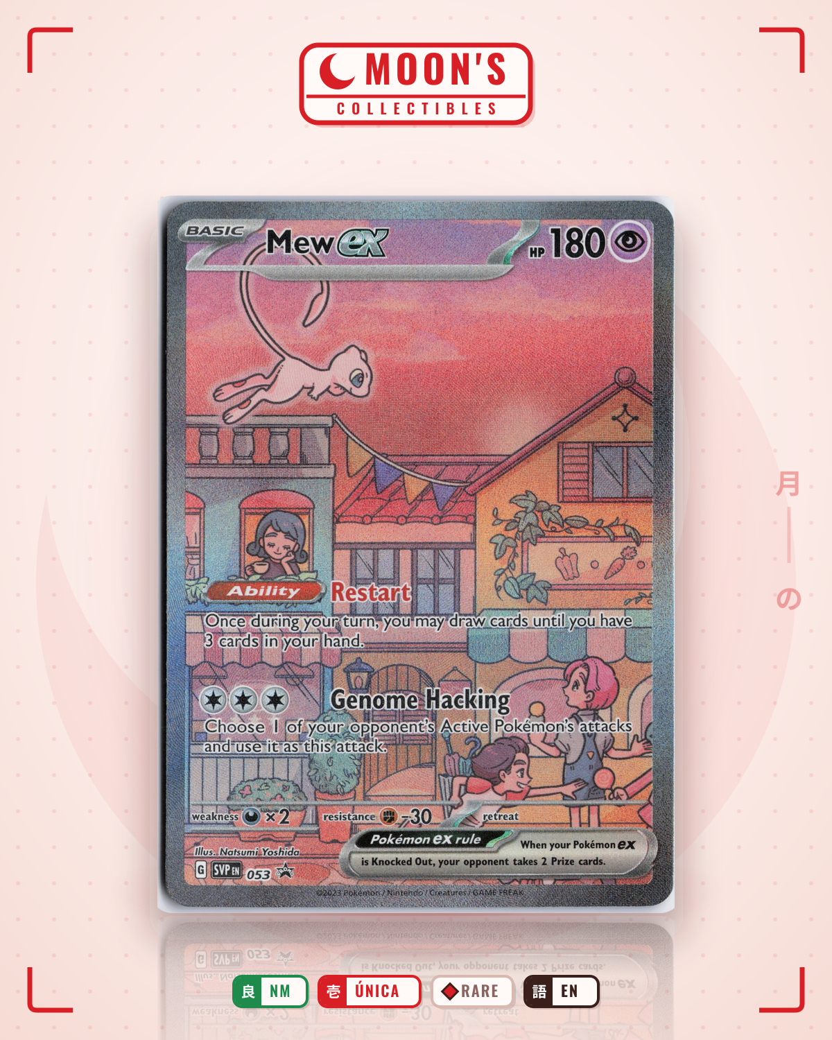 Carta Pokémon Mew ex · Scarlet & Violet Black Star Promos #053 (NM) — pieza única en Moon's Collectibles México