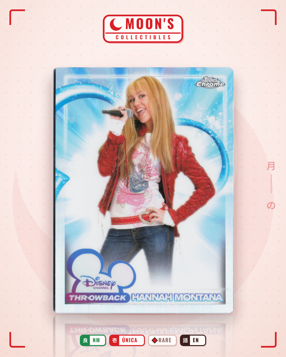 Carta Pokémon Hanna Montana · 2026 Topps Disney Chrome #DC-3 (NM) — pieza única en Moon's Collectibles México