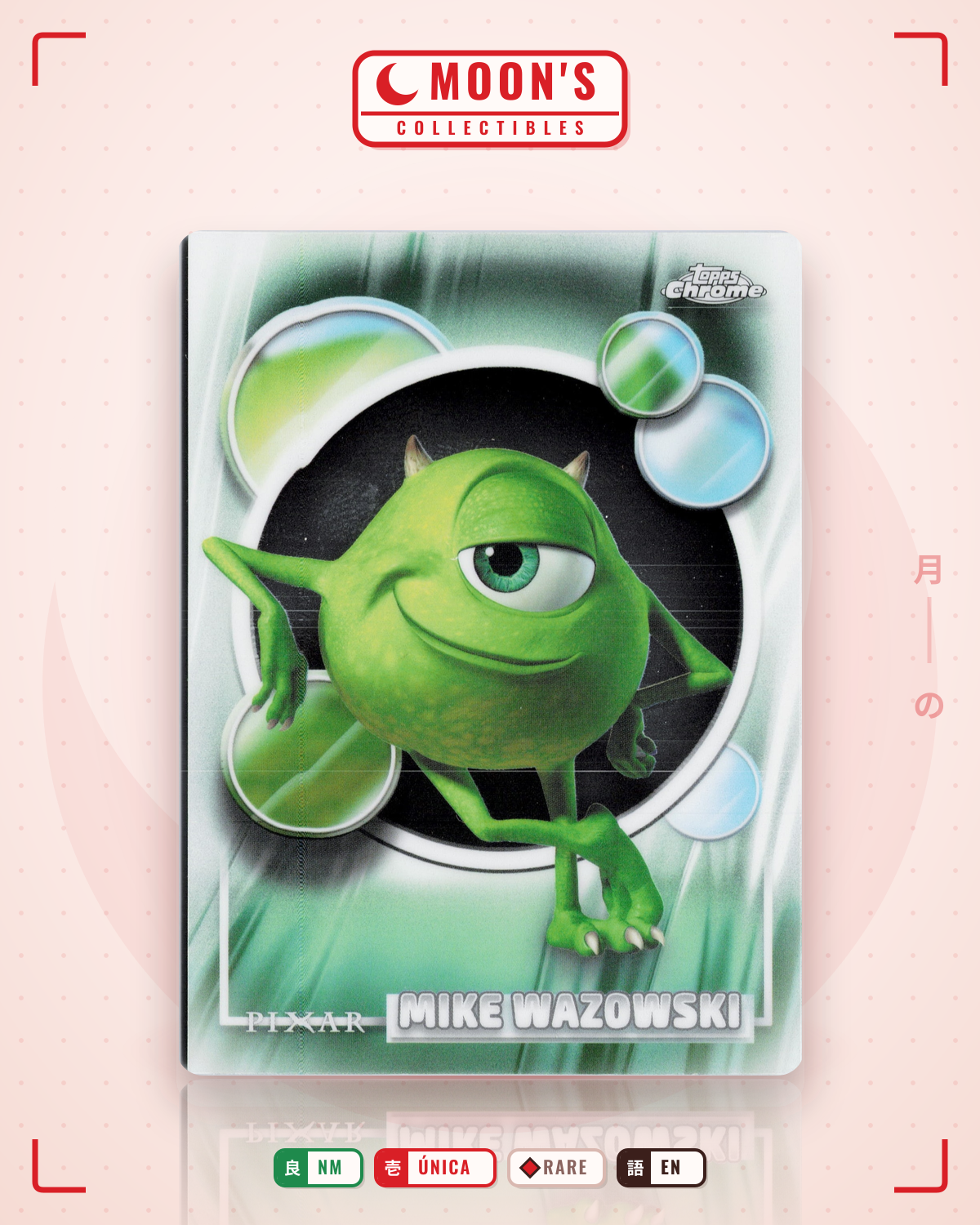 Carta Pokémon Mike Wazowski · 2026  Topps Disney Chrome #28 (NM) — pieza única en Moon's Collectibles México