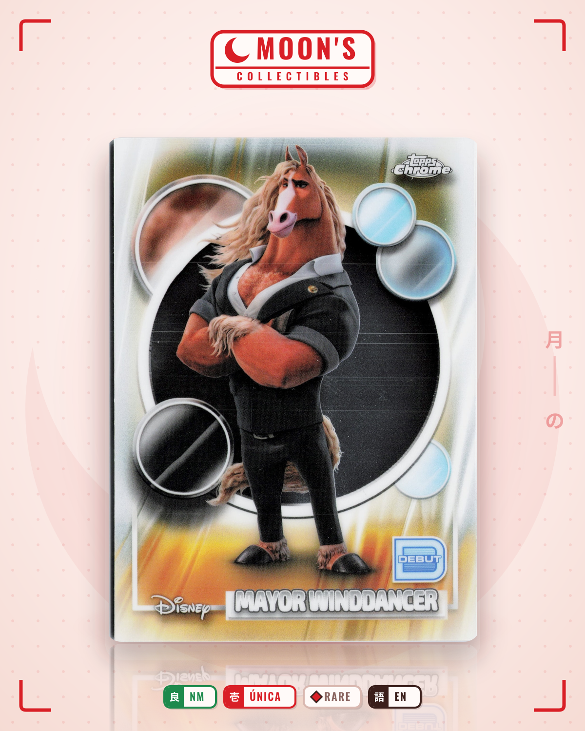Carta Pokémon Mayor Winddancer · 2026 Topps Chrome Disney #69 (NM) — pieza única en Moon's Collectibles México