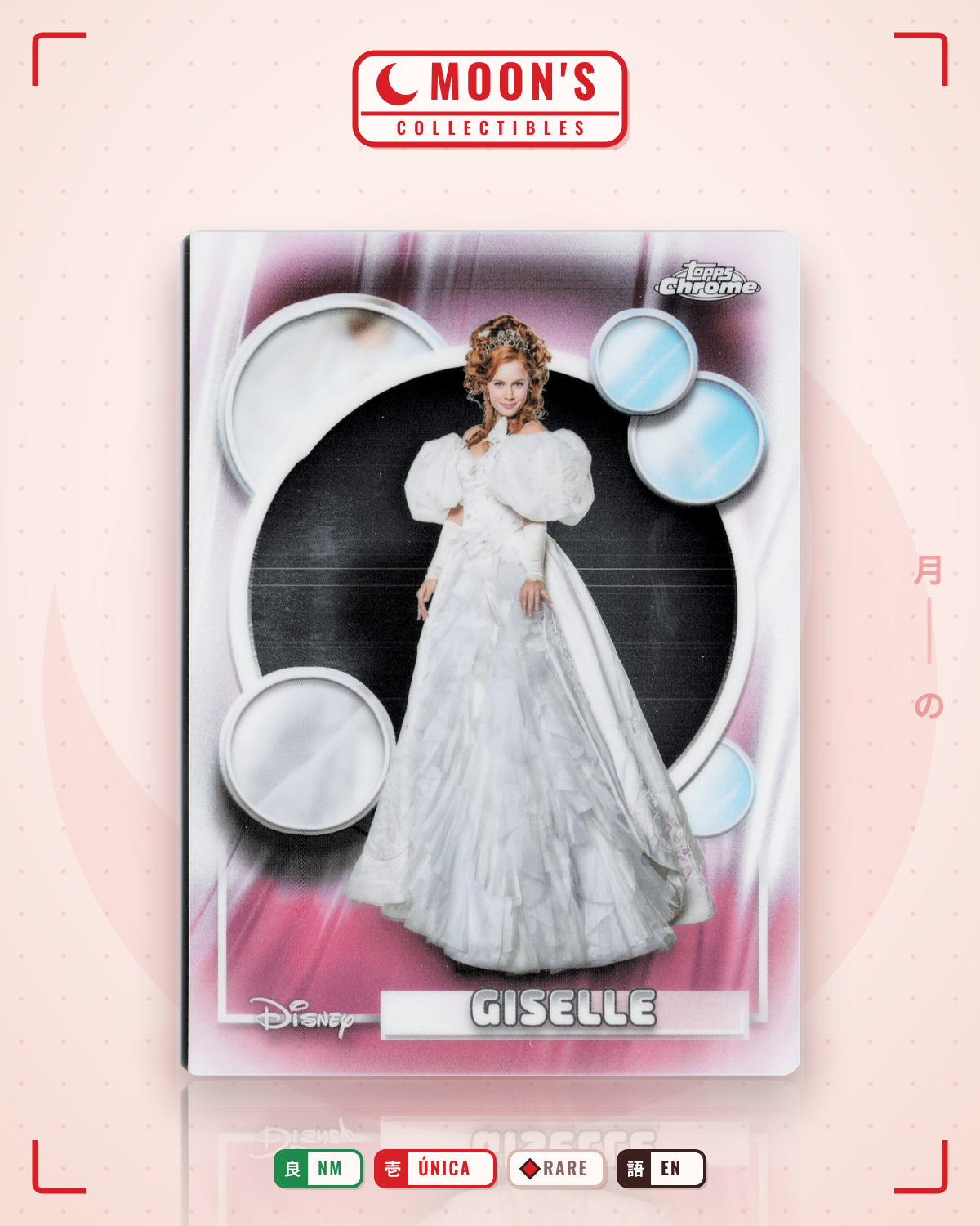 Carta Pokémon Giselle · 2026 Topps Chrome Disney #158 (NM) — pieza única en Moon's Collectibles México