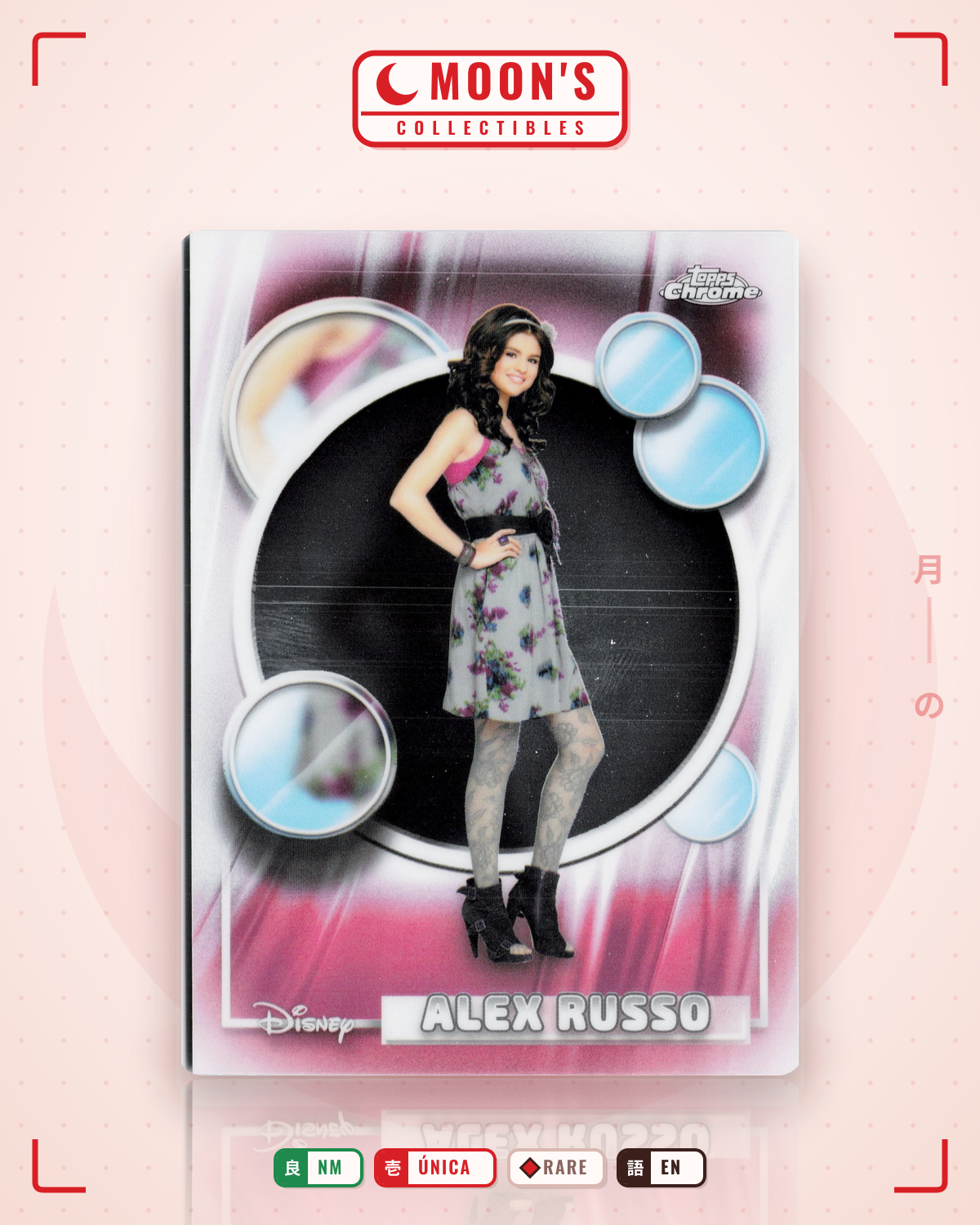 Carta Pokémon Alex Russo · 2026 Topps Chrome Disney #7 (NM) — pieza única en Moon's Collectibles México