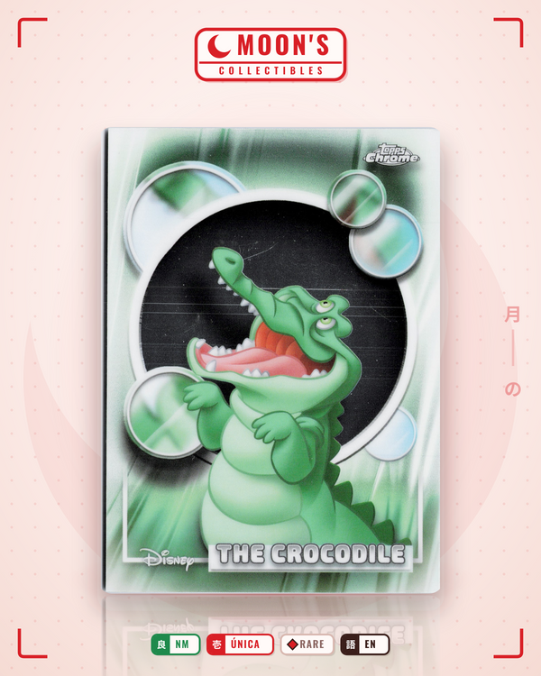 Carta Pokémon The Crocodile · 2026 Topps Chrome Disney #167 (NM) — pieza única en Moon's Collectibles México