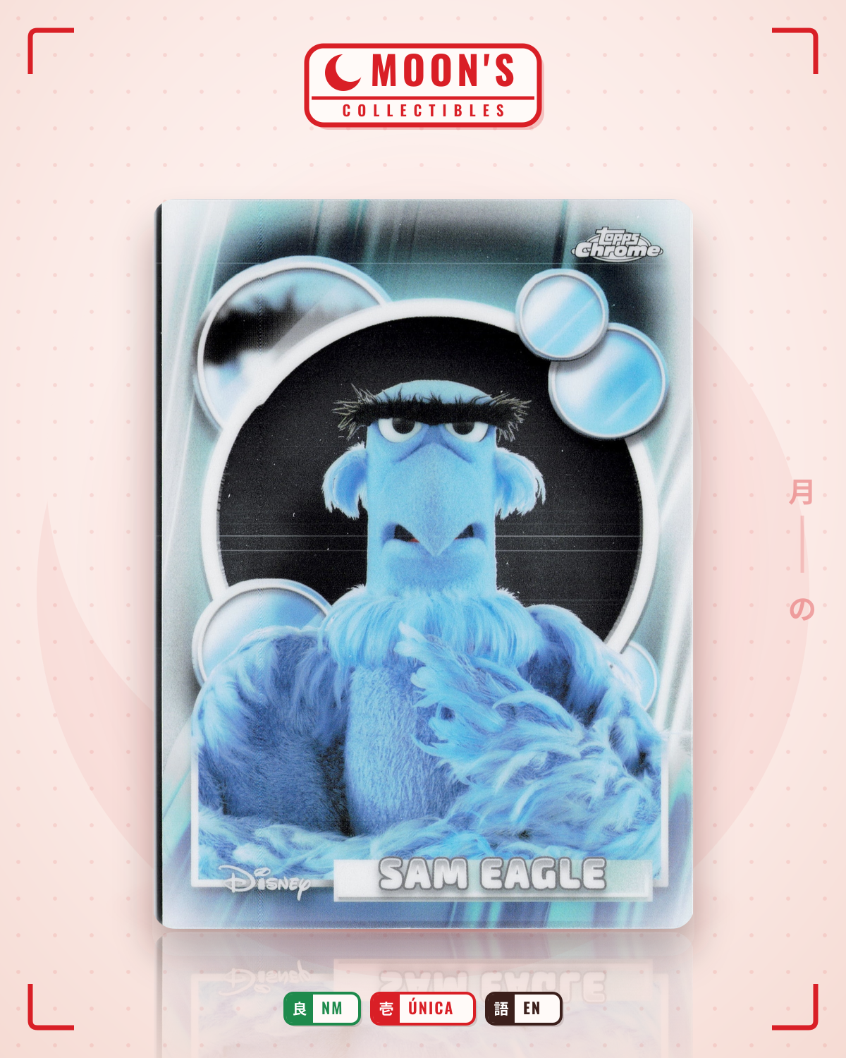 Carta Pokémon Sam Eagle · 2026 Topps Chrome Disney #60 (NM) — pieza única en Moon's Collectibles México