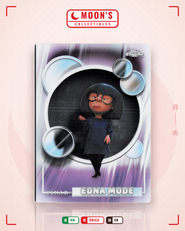 Carta Pokémon Edna Mode · 2026 Topps Chrome Disney #128 (NM) — pieza única en Moon's Collectibles México