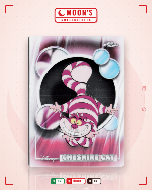 Carta Pokémon Cheshire Cat · 2026 Topps Chrome Disney #77 (NM) — pieza única en Moon's Collectibles México