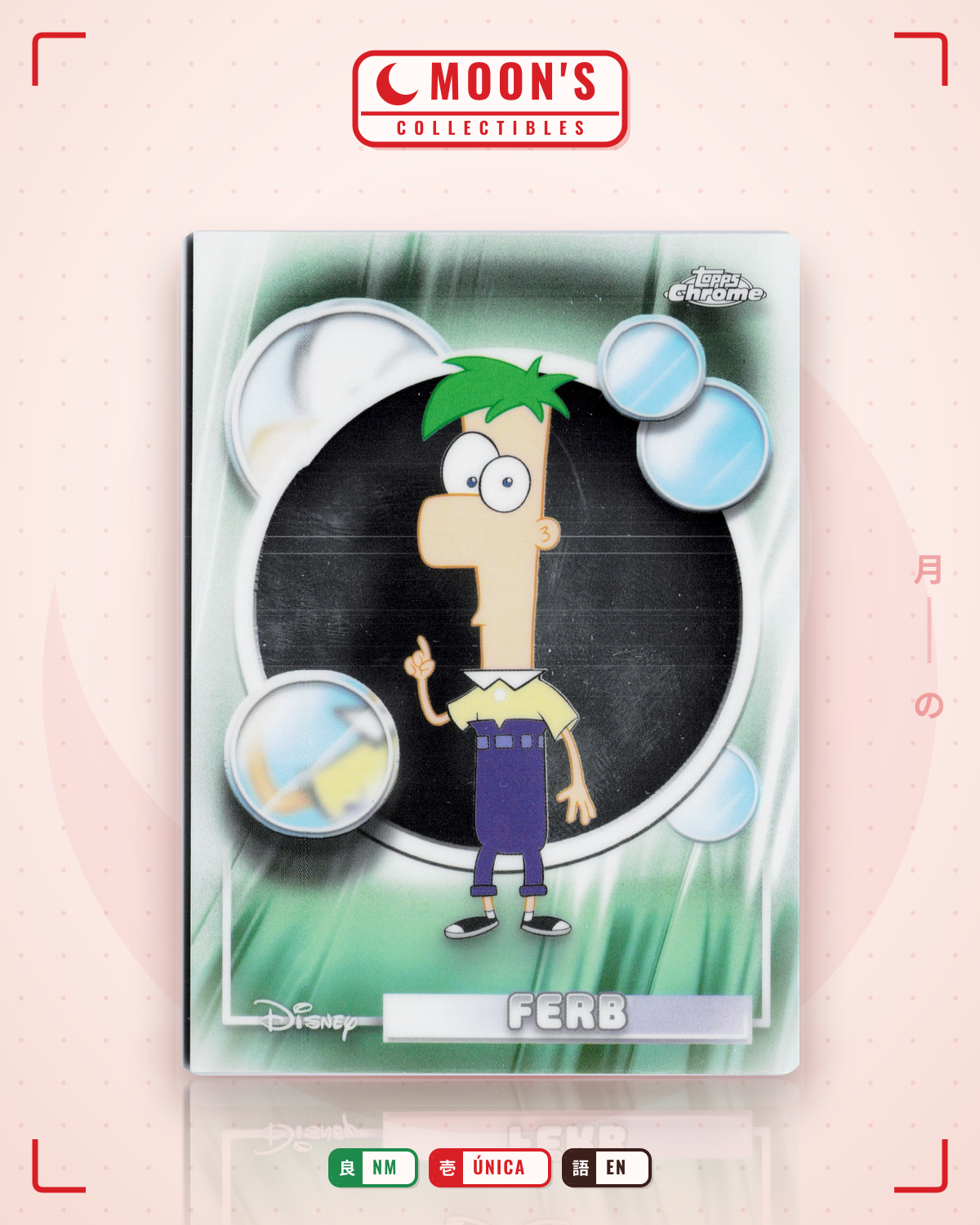 Carta Pokémon Ferb · 2026 Topps Chrome Disney #116 (NM) — pieza única en Moon's Collectibles México