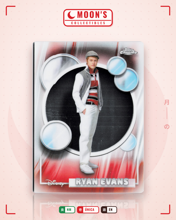 Carta Pokémon Ryan Evans · 2026 Topps Chrome Disney #185 (NM) — pieza única en Moon's Collectibles México