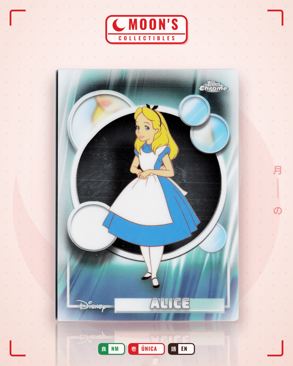 Carta Pokémon Alice · 2026 Topps Chrome Disney #75 (NM) — pieza única en Moon's Collectibles México