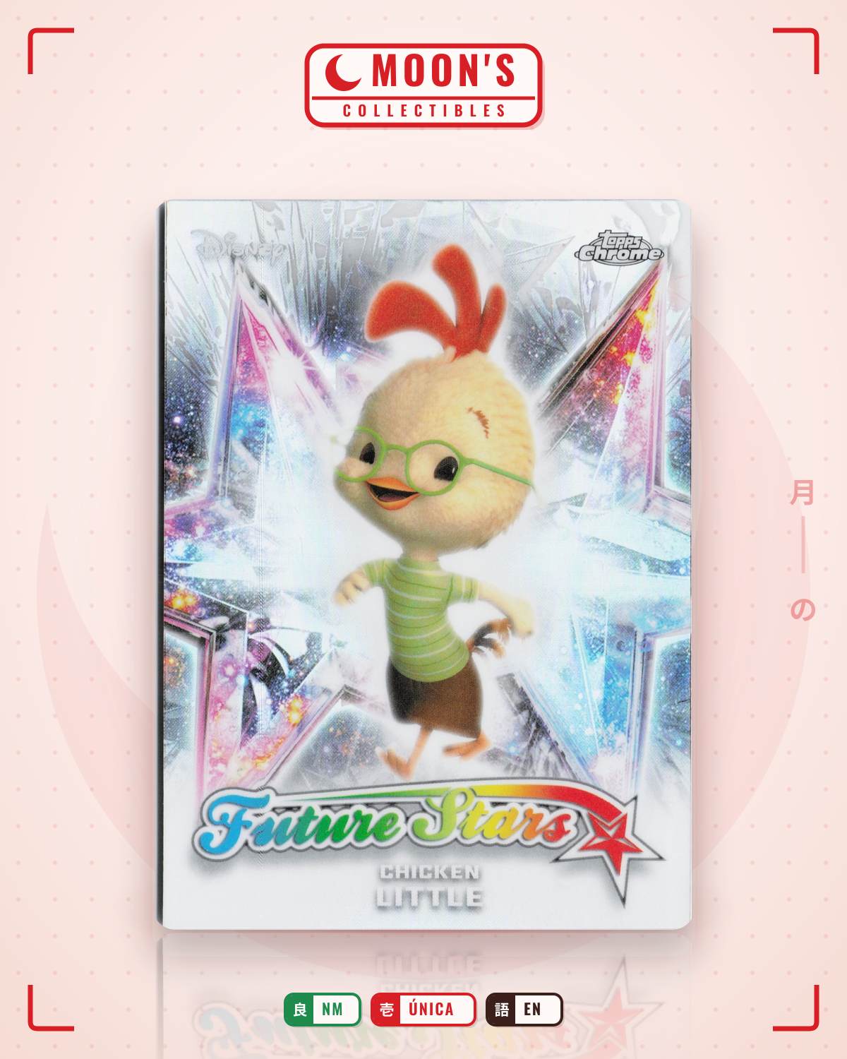 Carta Pokémon Chicken Little · 2026 Topps Chrome Disney #FS-4 (NM) — pieza única en Moon's Collectibles México