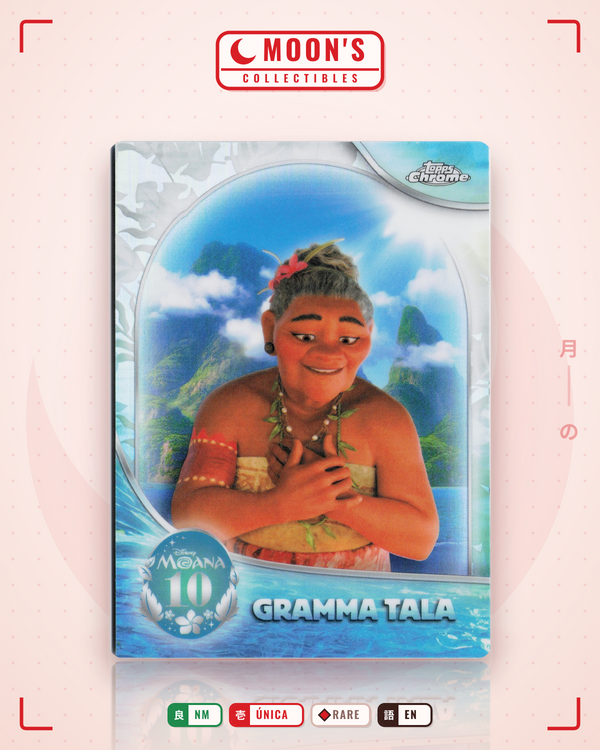 Carta Pokémon Gramma Tala · 2026 Topps Chrome Disney #MN-4 (NM) — pieza única en Moon's Collectibles México
