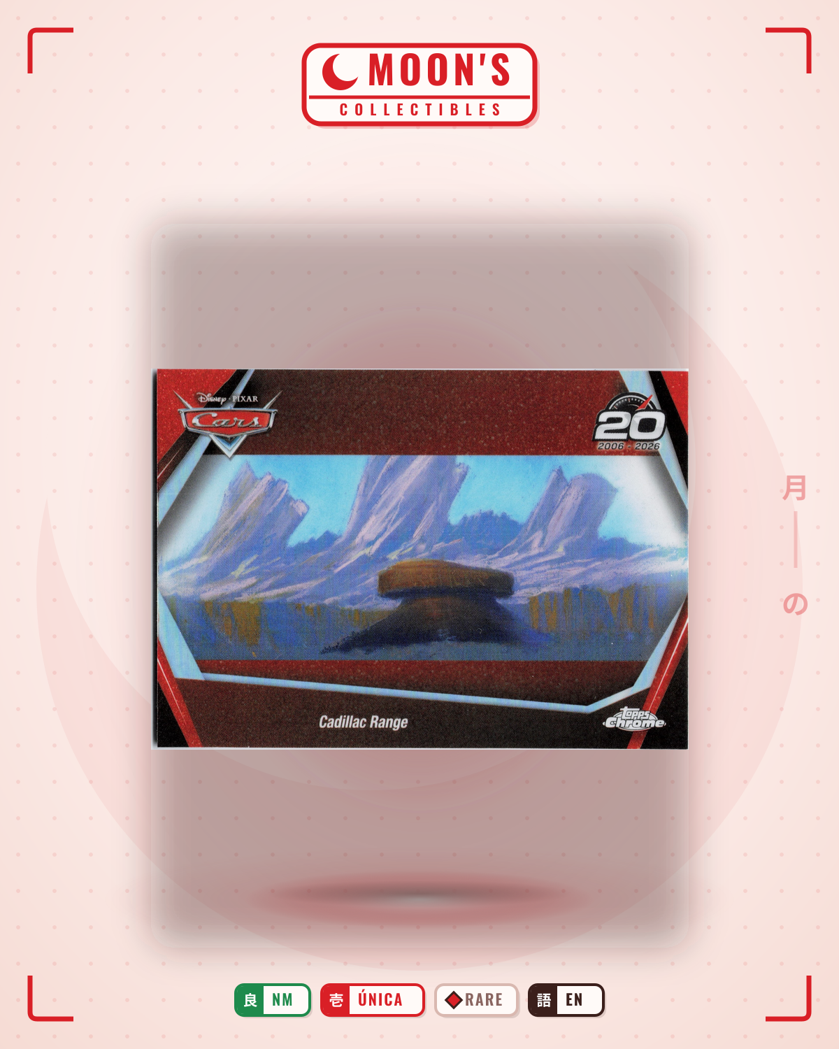 Carta Pokémon Cadillac Range · 2026 Topps Chrome Disney #CRS-9 (NM) — pieza única en Moon's Collectibles México