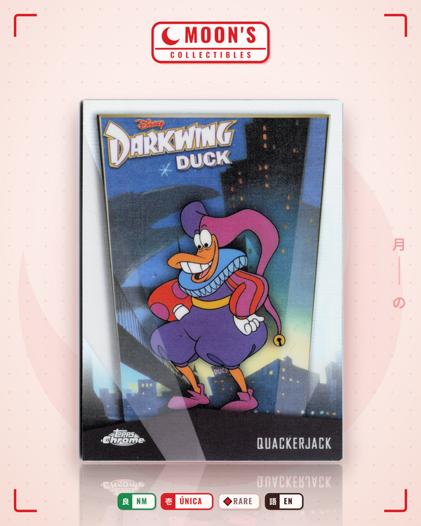 Carta Pokémon Quackerjack Darkwing Duck · Topps Chrome Disney 2026 #DD-9 (NM) — pieza única en Moon's Collectibles México