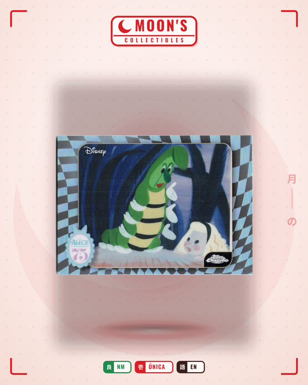 Carta Pokémon Who Are You? Alice in Wonderland 75 Concept Art · Topps Chrome Disney 2026 #AW-8 (NM) — pieza única en Moon's Collectibles México