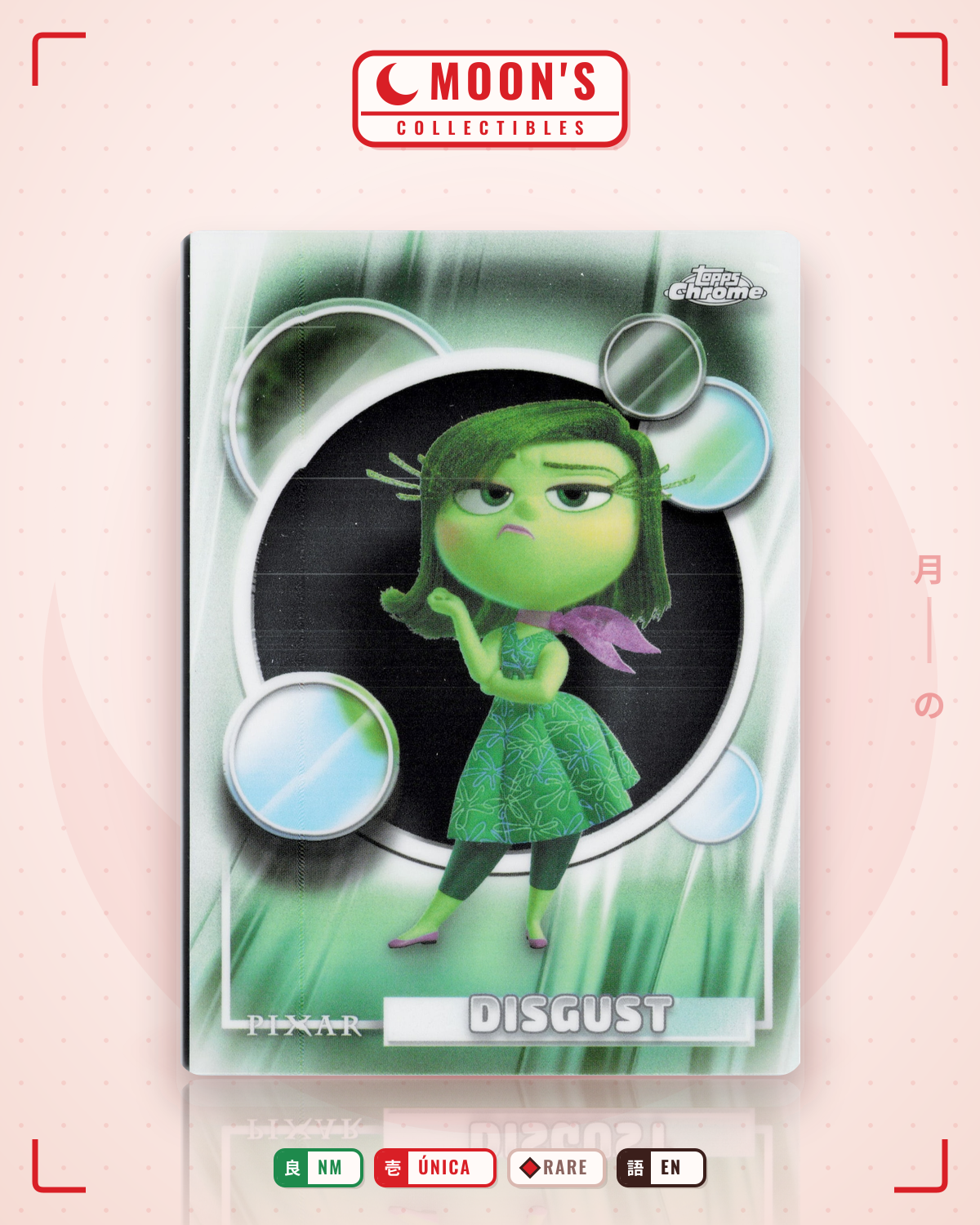 Carta Pokémon Disgust · Topps Chrome Disney 2026 #175 (NM) — pieza única en Moon's Collectibles México