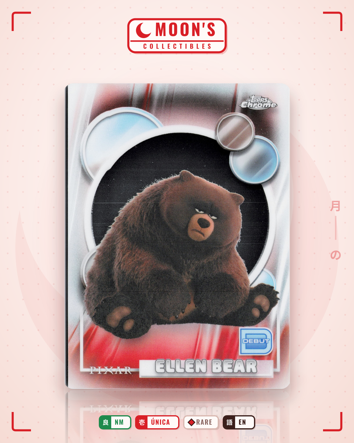 Carta Pokémon Ellen Bear · Topps Chrome Disney 2026 #113 (NM) — pieza única en Moon's Collectibles México