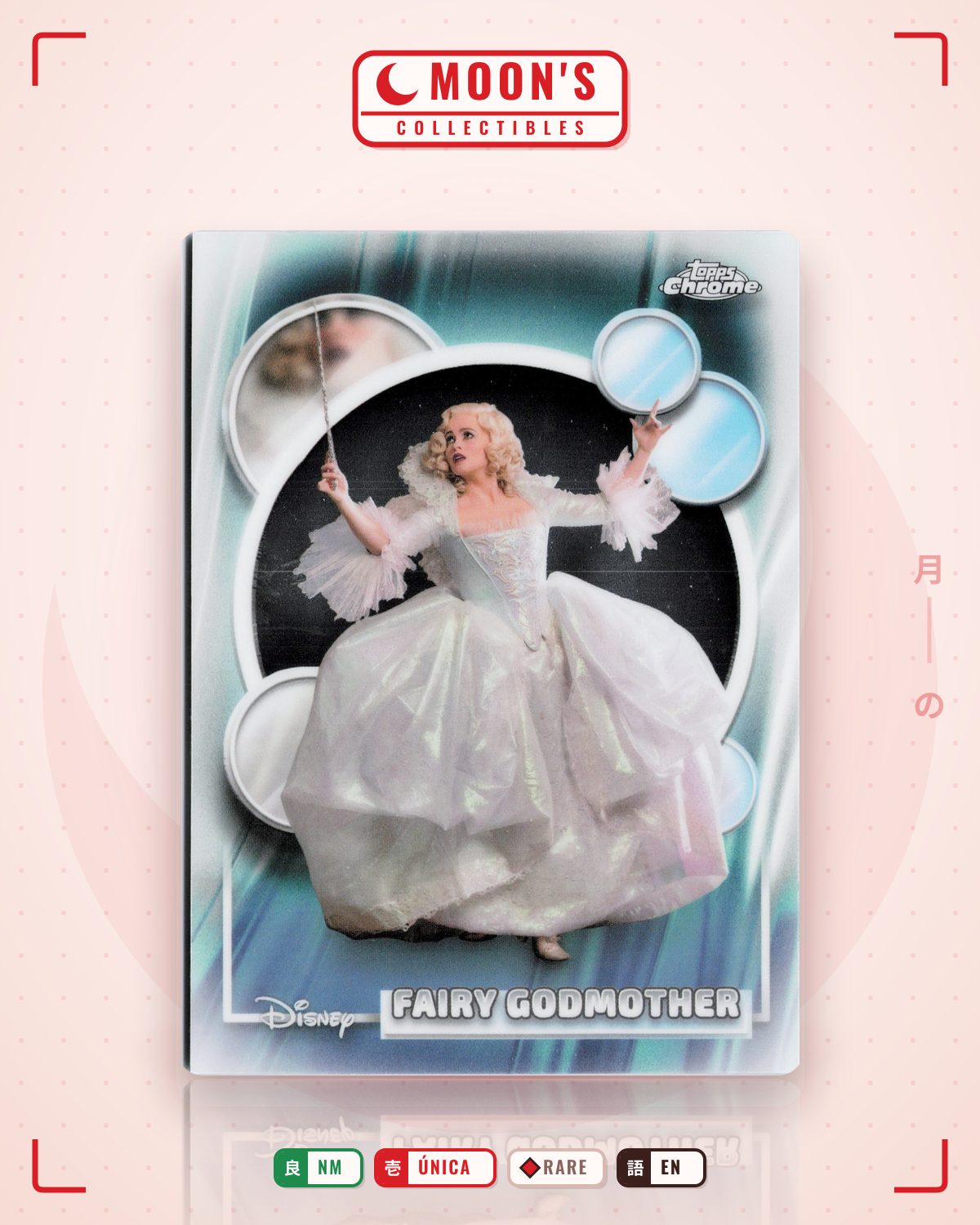 Carta Pokémon Fairy Godmother · Topps Chrome Disney 2026 #180 (NM) — pieza única en Moon's Collectibles México