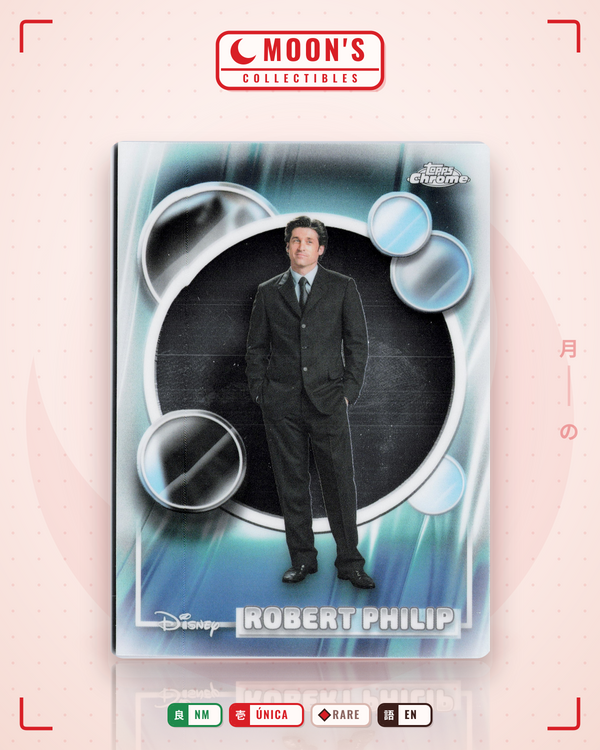 Carta Pokémon Robert Philip · Topps Chrome Disney 2026 #160 (NM) — pieza única en Moon's Collectibles México