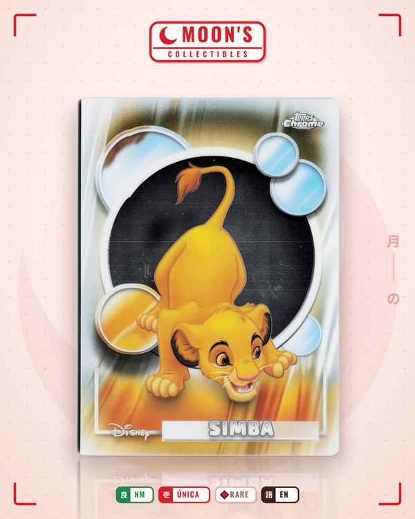 Carta Pokémon Simba · Topps Chrome Disney 2026 #162 (NM) — pieza única en Moon's Collectibles México
