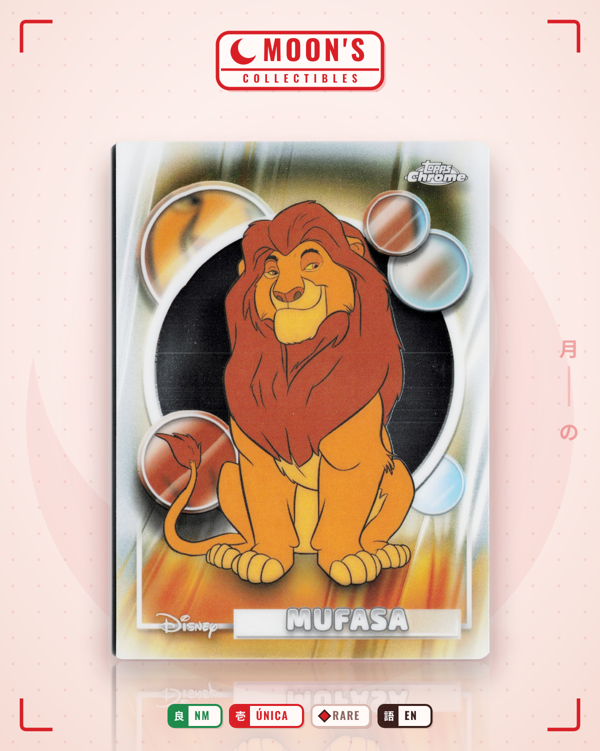 Carta Pokémon Mufasa · Topps Chrome Disney 2026 #164 (NM) — pieza única en Moon's Collectibles México