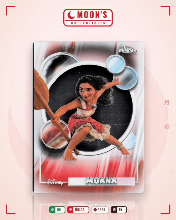 Carta Pokémon Moana · Topps Chrome Disney 2026 #10 (NM) — pieza única en Moon's Collectibles México