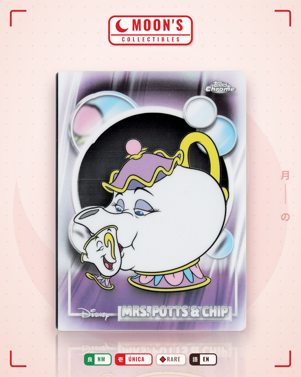 Carta Pokémon Mrs. Potts and Chip · Topps Chrome Disney 2026 #38 (NM) — pieza única en Moon's Collectibles México
