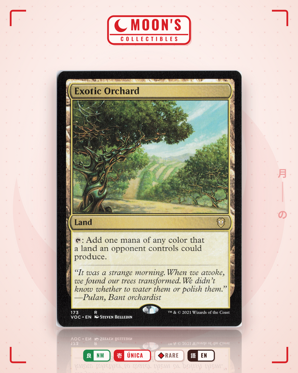 Carta Pokémon Exotic Orchard · Crimson Vow Commander #173 (NM) — pieza única en Moon's Collectibles México