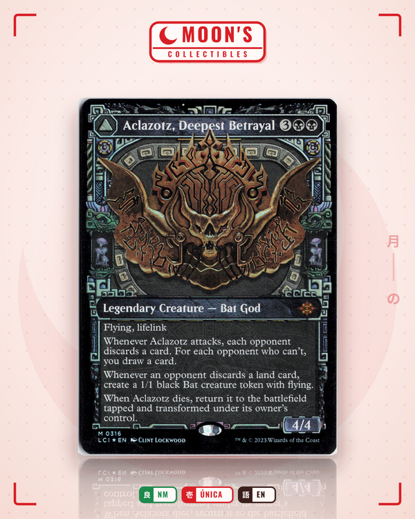 Carta Pokémon Aclazotz, Deepest Betrayal // Temple of the Dead (Foil) · The Lost Caverns of Ixalan #316 (NM) — pieza única en Moon's Collectibles México