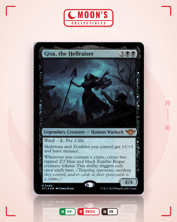 Carta Pokémon Gisa, the Hellraiser (Foil) · Outlaws of Thunder Junction #89 (NM) — pieza única en Moon's Collectibles México