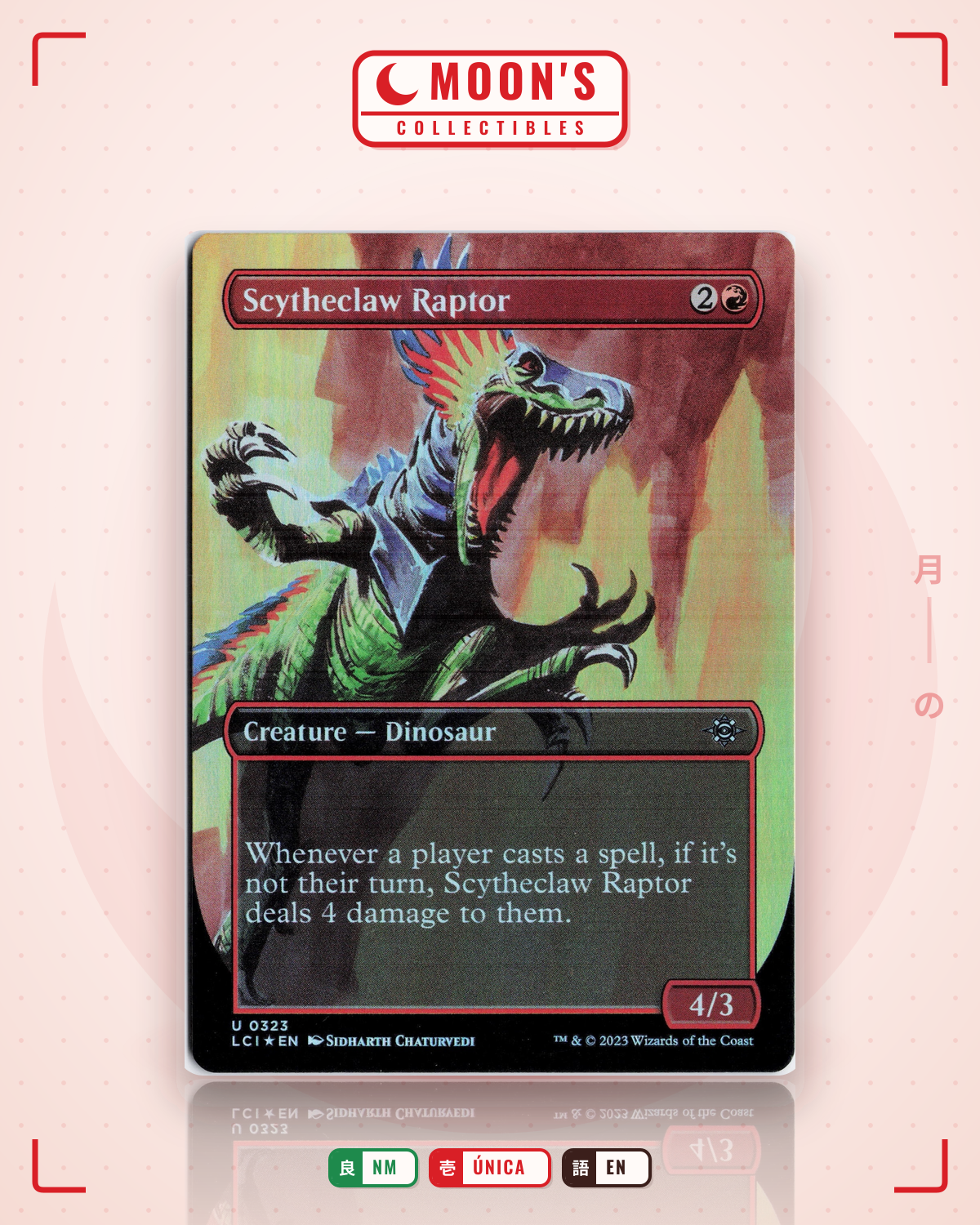 Carta Pokémon Scytheclaw Raptor (Foil) · The Lost Caverns of Ixalan #323 (NM) — pieza única en Moon's Collectibles México