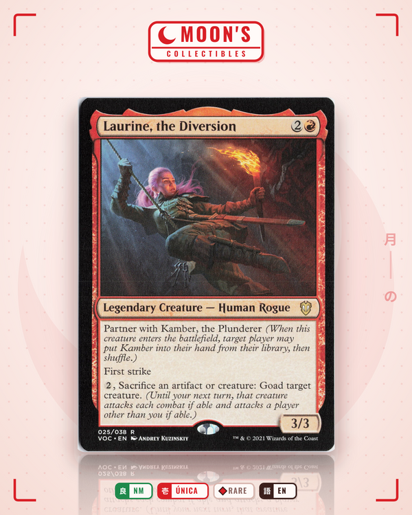 Carta Pokémon Laurine, the Diversion · Crimson Vow Commander #25 (NM) — pieza única en Moon's Collectibles México