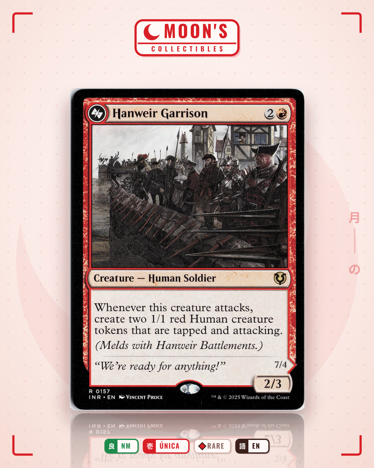 Carta Pokémon Hanweir Garrison · Innistrad Remastered #157 (NM) — pieza única en Moon's Collectibles México