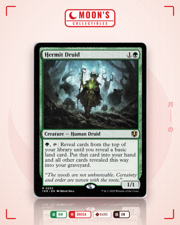 Carta Pokémon Hermit Druid · Innistrad Remastered #202 (NM) — pieza única en Moon's Collectibles México