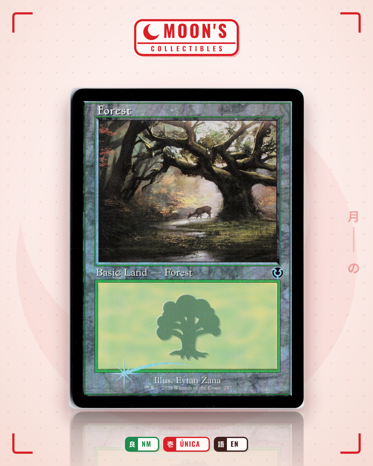 Carta Pokémon Forest (Foil) · Innistrad Remastered #297 (NM) — pieza única en Moon's Collectibles México