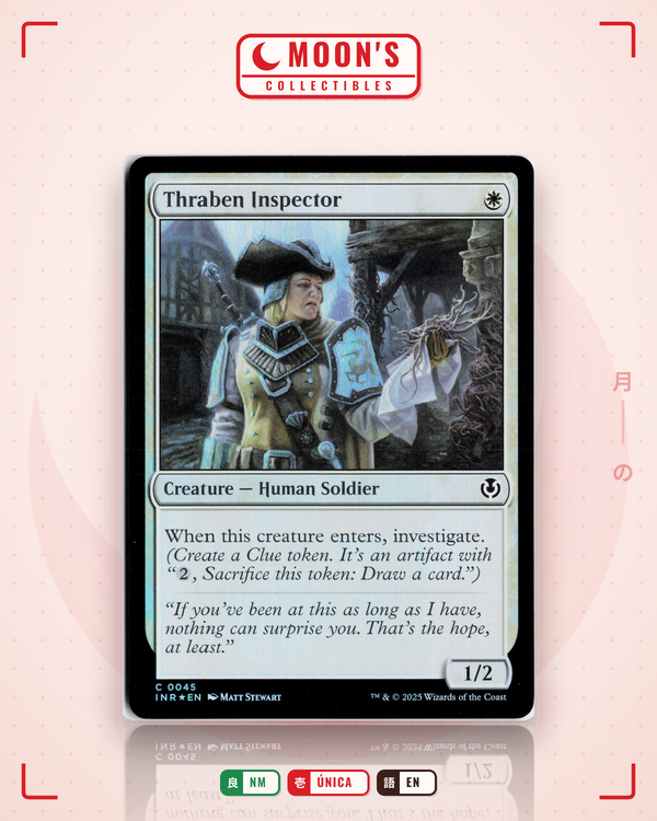 Carta Pokémon Thraben Inspector (Foil) · Innistrad Remastered #45 (NM) — pieza única en Moon's Collectibles México