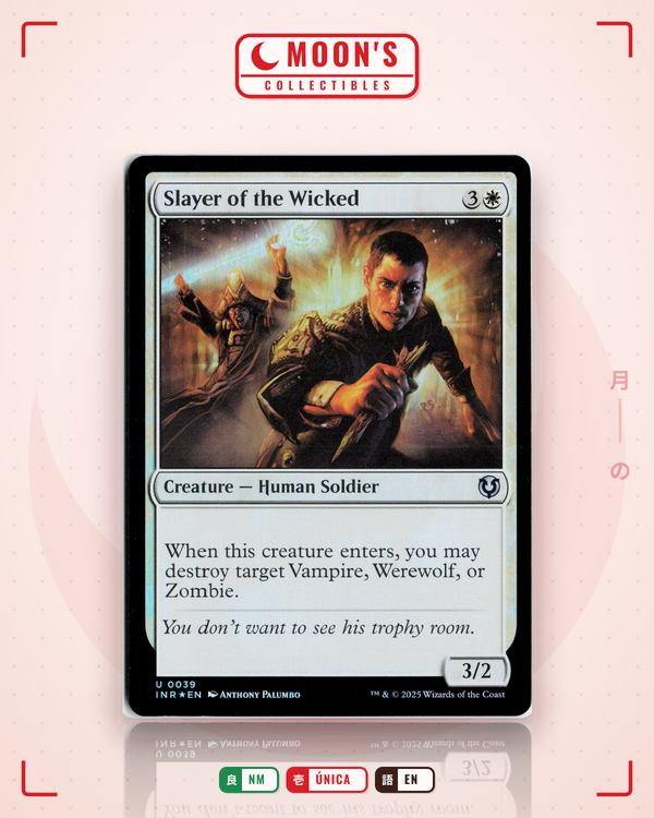 Carta Pokémon Slayer of the Wicked (Foil) · Innistrad Remastered #39 (NM) — pieza única en Moon's Collectibles México
