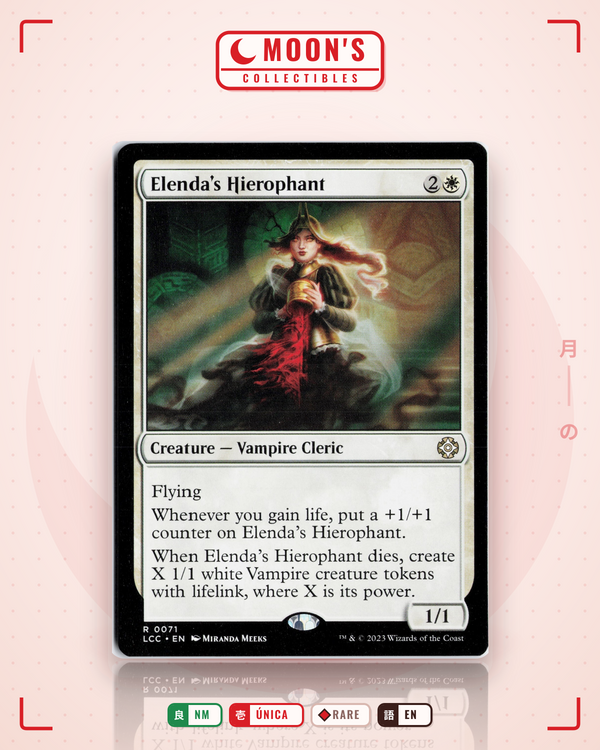 Carta Pokémon Elenda's Hierophant · The Lost Caverns of Ixalan Commander #71 (NM) — pieza única en Moon's Collectibles México